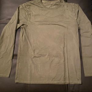 NWOT Lululemon Fundamental Long Sleeve Green Twill